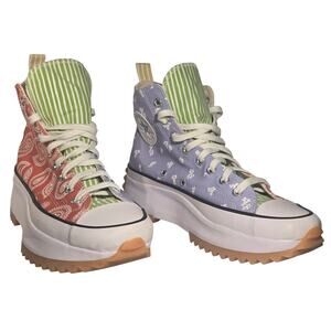 Converse Chuck Taylor Lugged Platform High Top Women 10 Paisley Floral